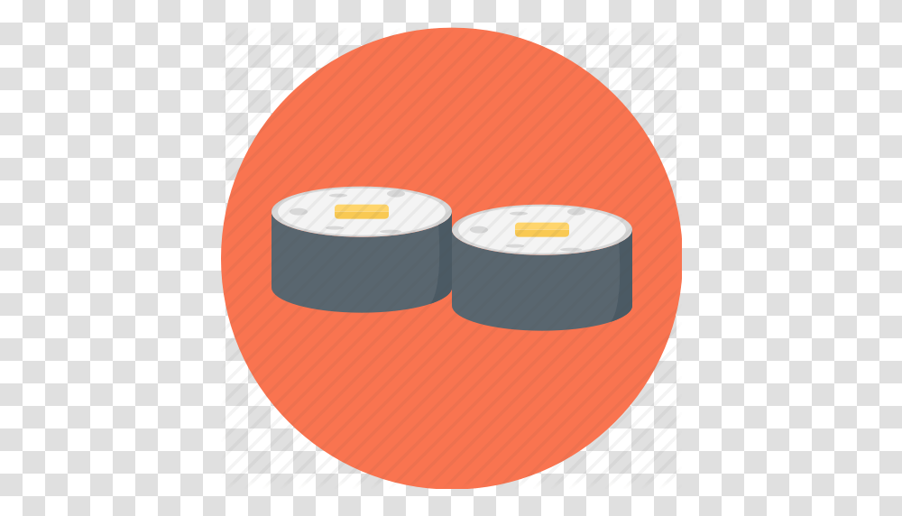 Black Roll Food Japanese Food Maki Sushi Sushi Roll Icon, Tape, Paper Transparent Png