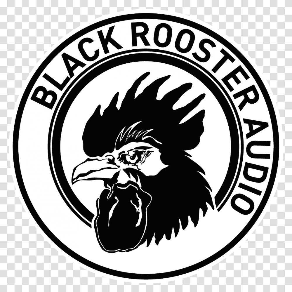 Black Rooster Audio Black Rooster Audio Logo, Symbol, Trademark, Emblem, Painting Transparent Png