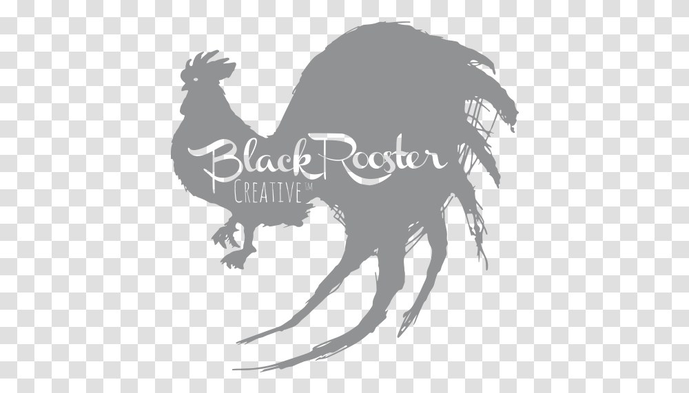Black Rooster Creative Free Range Animation & Design Rooster, Mammal, Animal, Camel, Bird Transparent Png