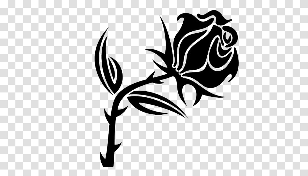 Black Rose Clip Art, Stencil, Floral Design, Pattern Transparent Png