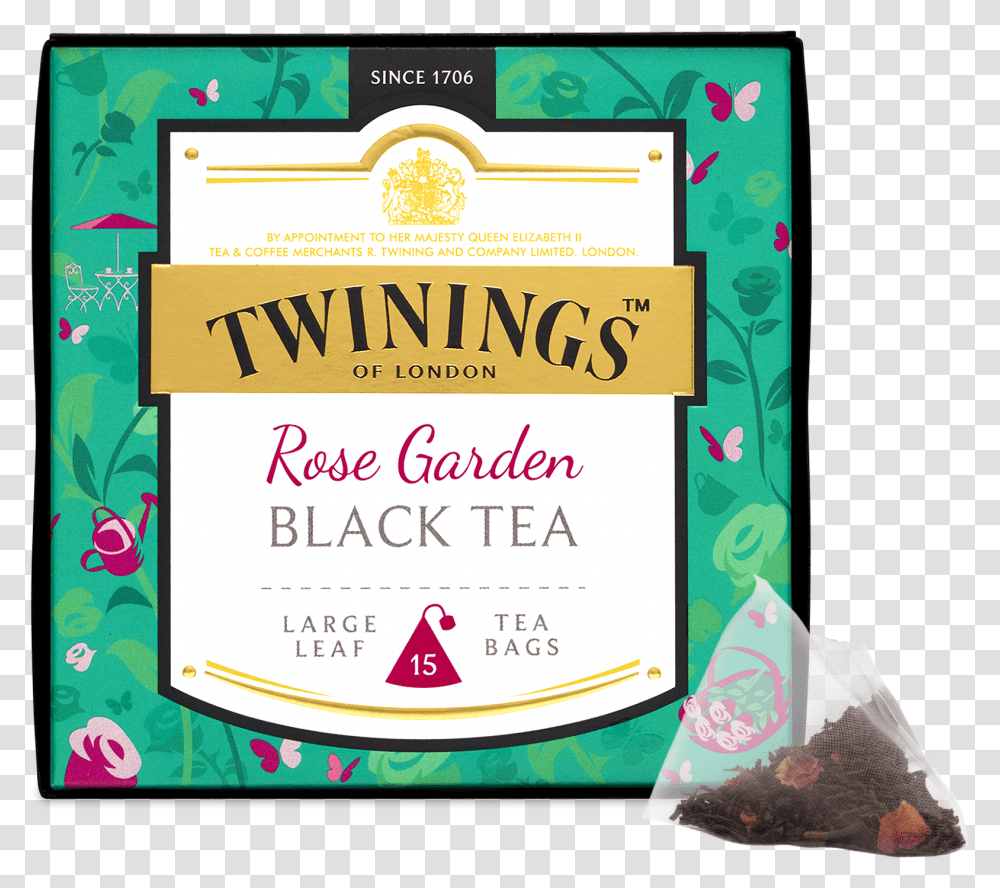 Black Rose Petals Twinings Mango Green Tea, Poster, Advertisement, Paper Transparent Png