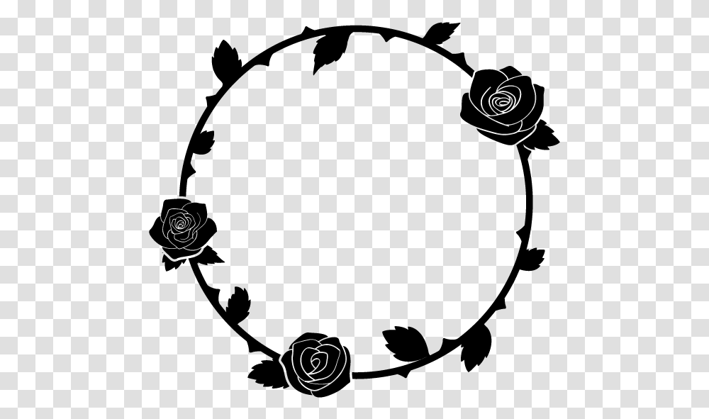 Black Rose Rosa Blackrose Freetoedit Roseframe Black Rose Circle Transparent Png