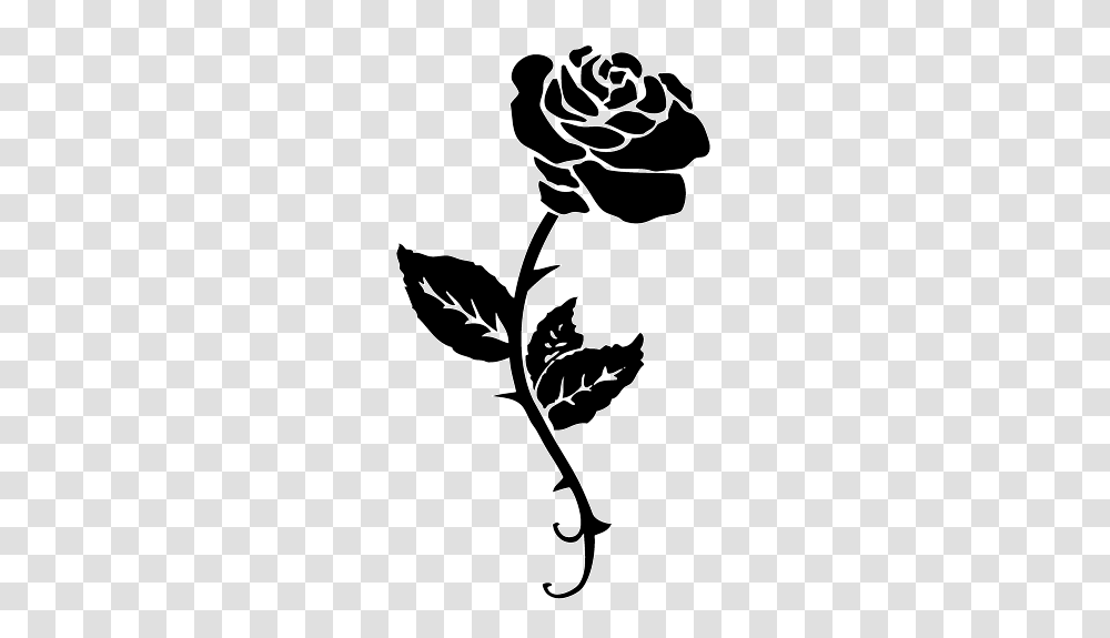 Black Rose Tattoo, Icon, Stencil, Silhouette, Cat Transparent Png