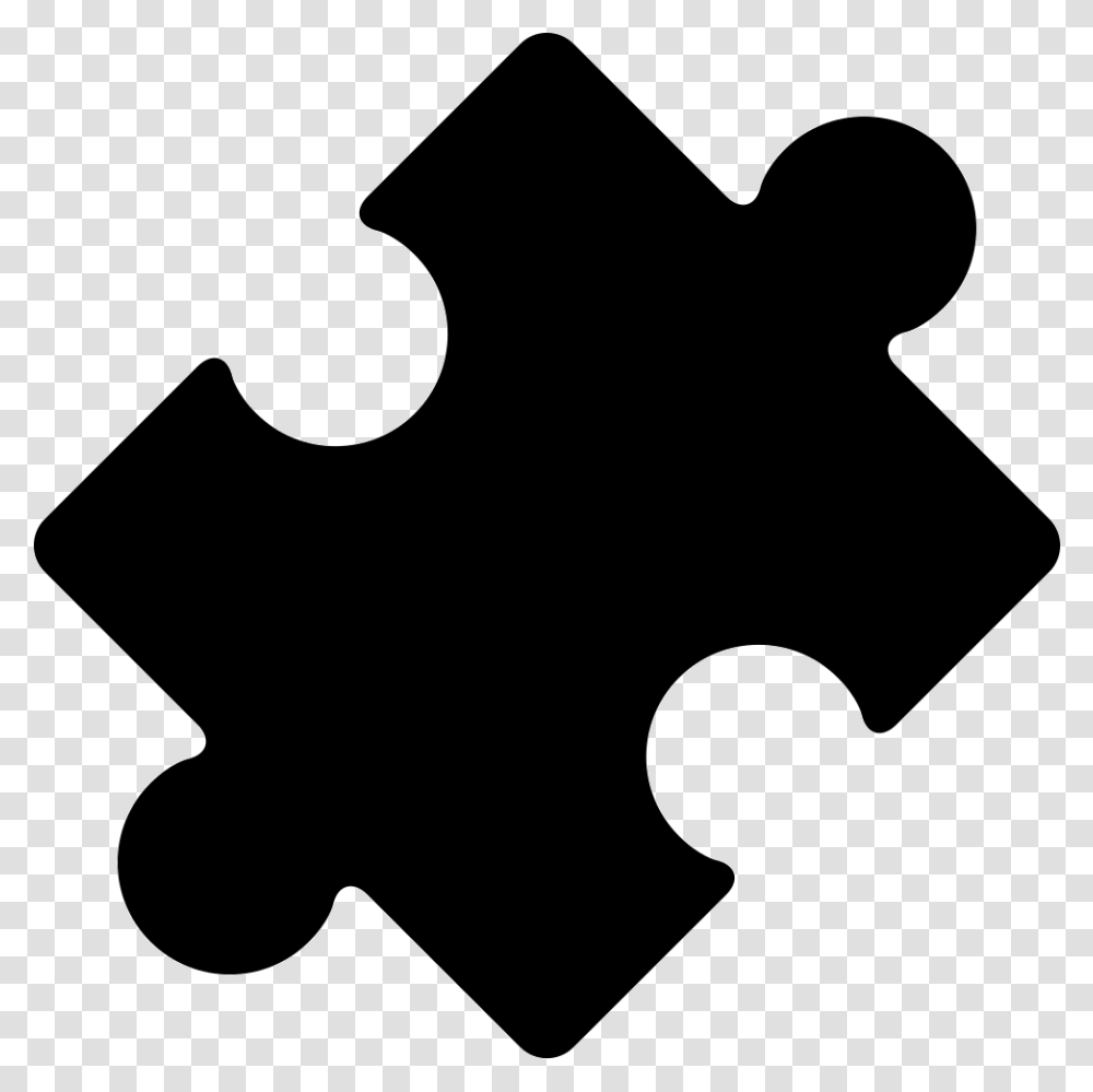 Black Rotated Puzzle Piece Jigsaw Icon, Axe, Tool, Jigsaw Puzzle Transparent Png