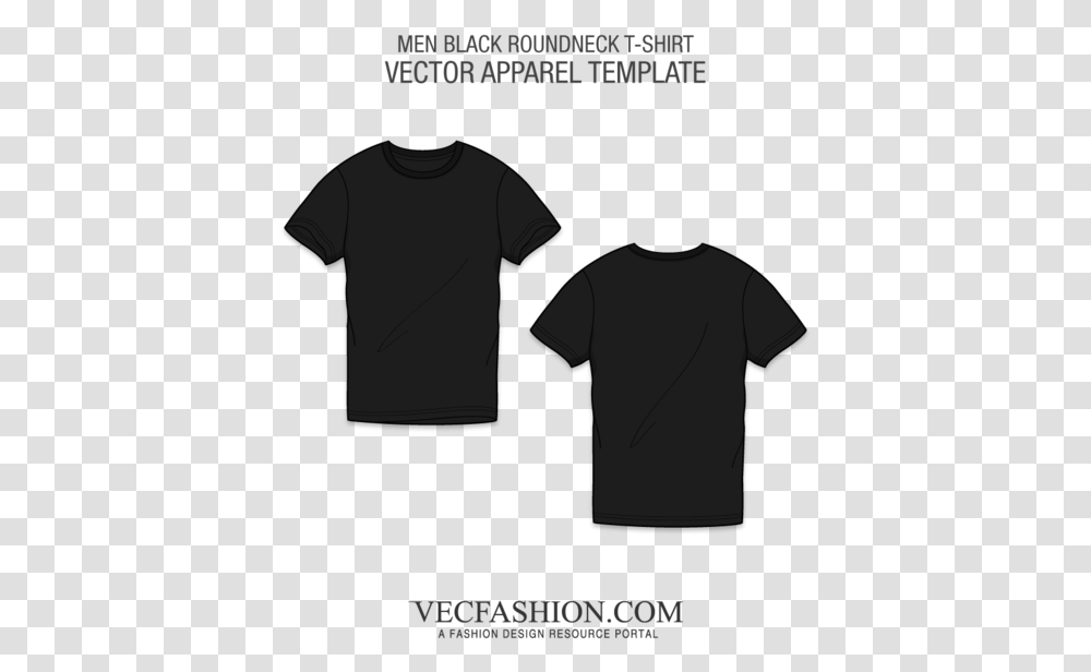 Black Round Neck T Shirt Short SleevedClass Lazyload T Shirt Vector Black, Apparel, T-Shirt, Person Transparent Png