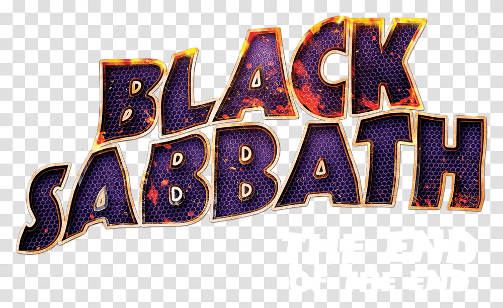Black Sabbath Black Sabbath Logo, Text, Light, Alphabet, Parade Transparent Png