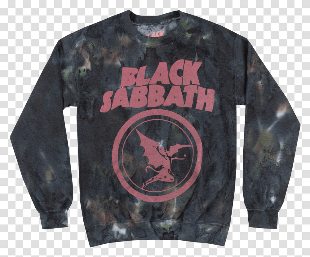 Black Sabbath Crewneck Sweatshirt Pullover Metal Music Black Sabbath, Sleeve, Apparel, Long Sleeve Transparent Png