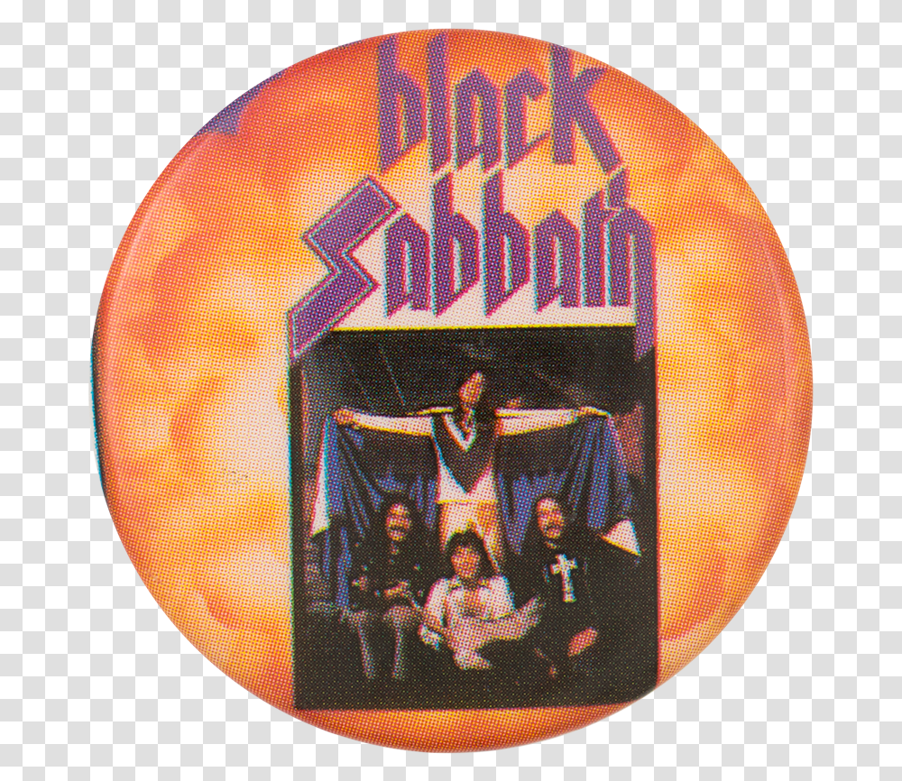 Black Sabbath Rock Legends Music Button Museum Label, Person, Human, Logo Transparent Png