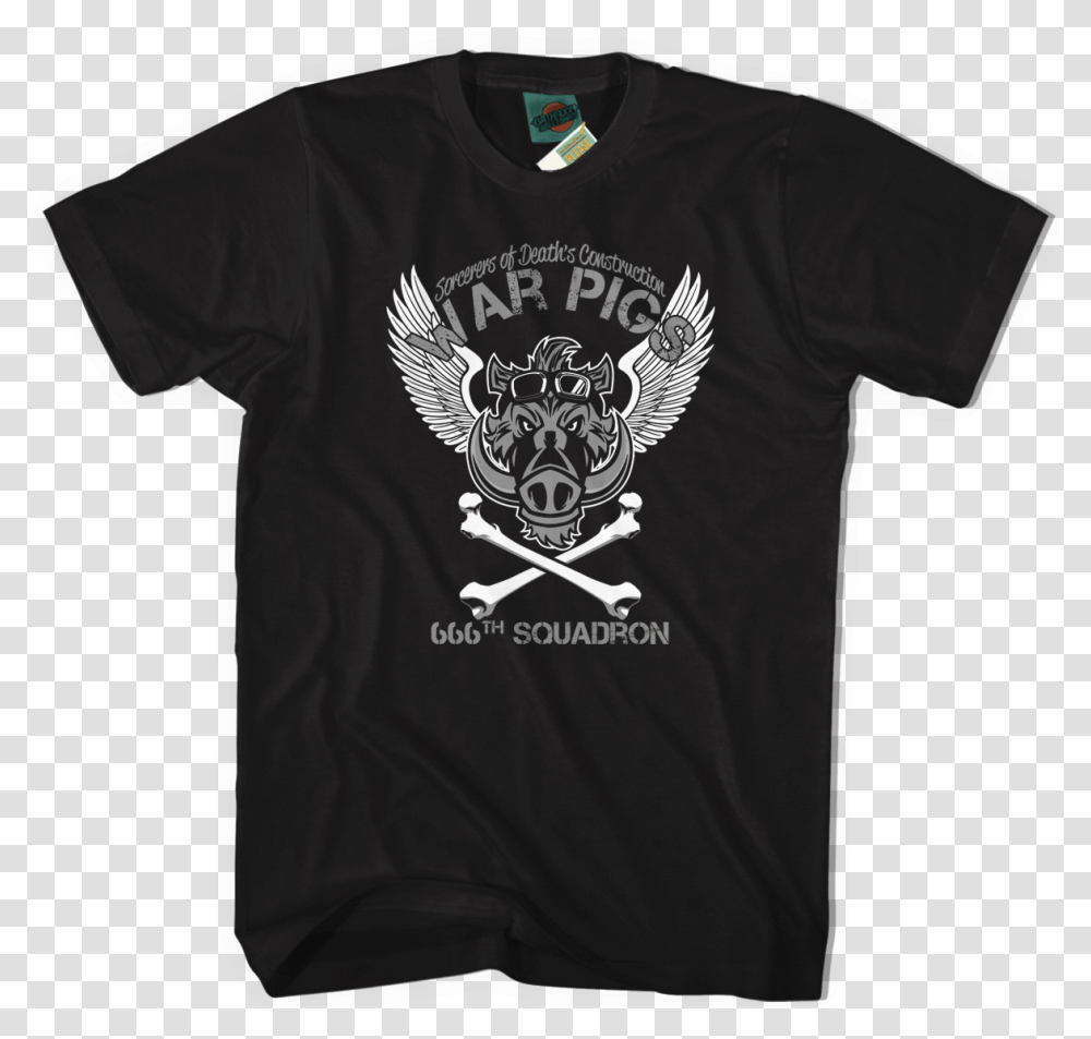 Black Sabbath War Pigs 666th Battalion Inspired T Shirt Great Gatsby Themed Shirts, Apparel, T-Shirt Transparent Png