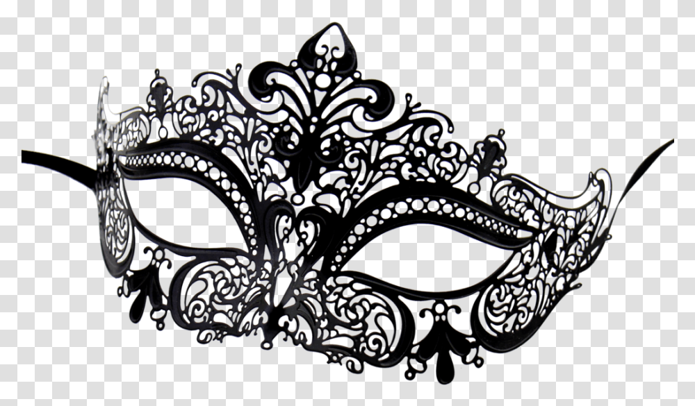Black Series Women's Laser Cut Metal Venetian Masquerade Masquerade Mask Background, Gate, Crowd, Parade, Carnival Transparent Png