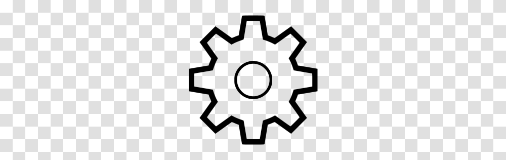 Black Settings Icon, Gray, World Of Warcraft Transparent Png