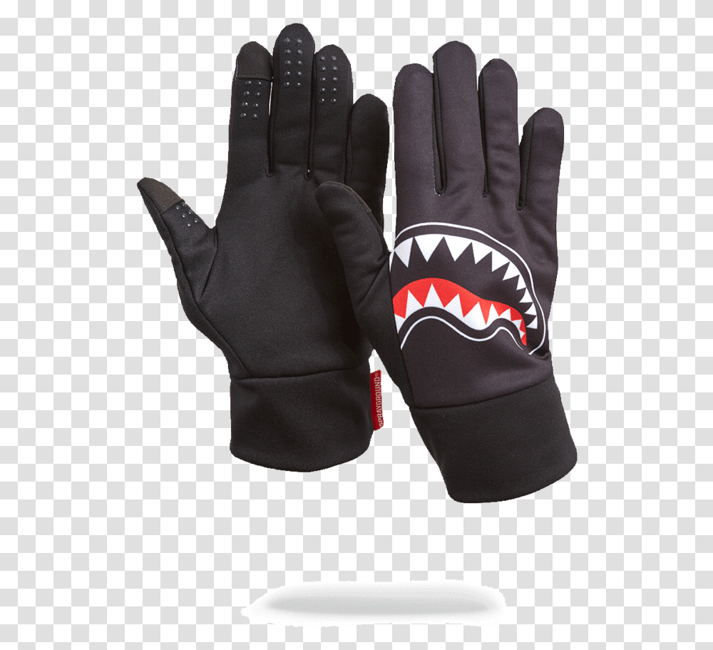 Black Shark Mouth Gloves Shark Leather Gloves Leather, Apparel Transparent Png