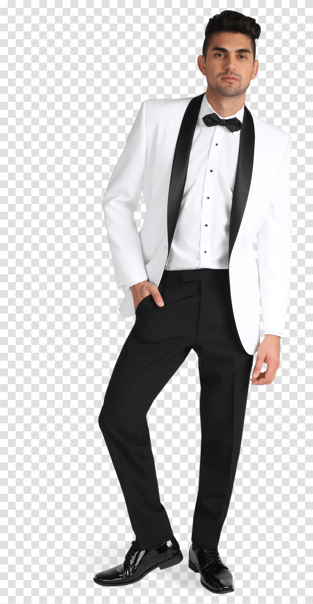 Black Shawl Lapel Tuxedo White And Black Prom Suits, Apparel, Overcoat, Shirt Transparent Png