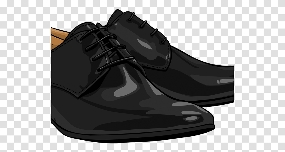 Black Shoess Cartoon, Apparel, Footwear, Team Sport Transparent Png