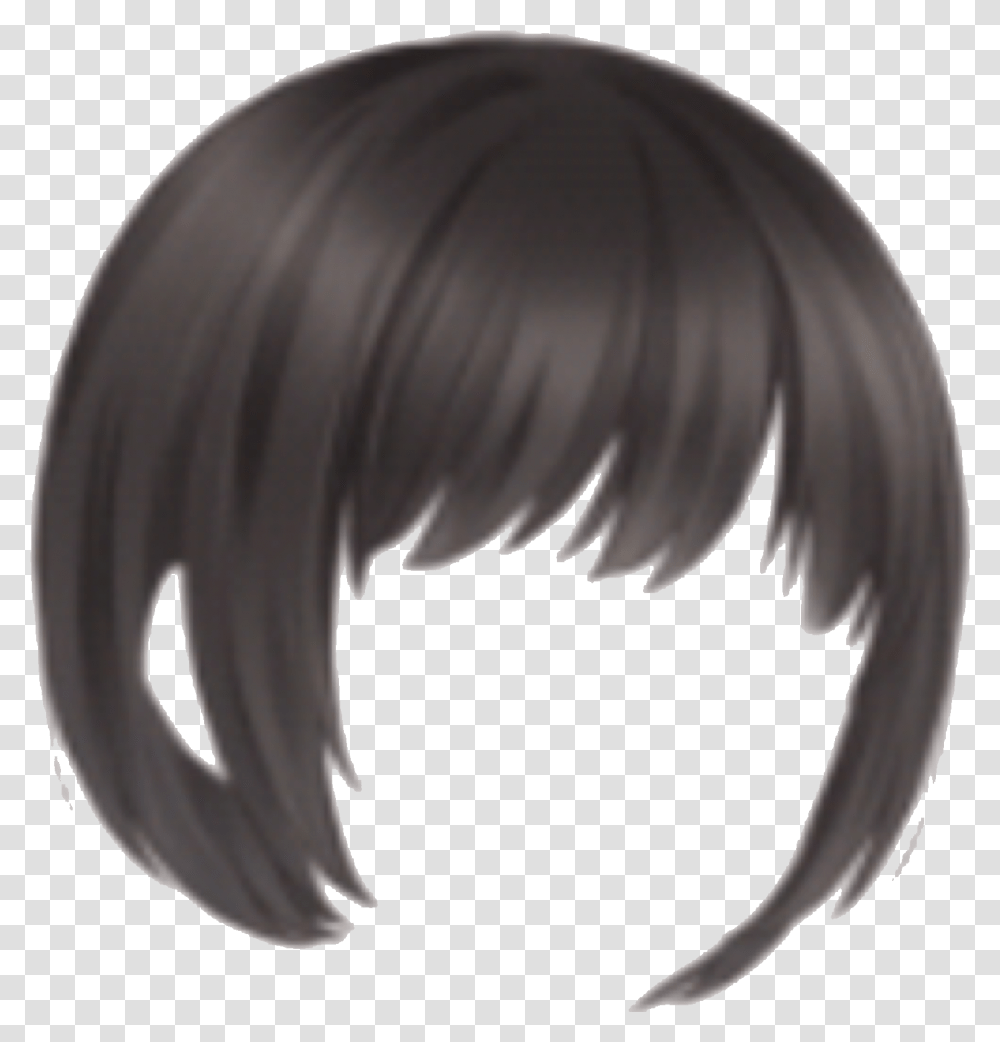 Black Short Hair No Background, Head, Person, Human, Screen Transparent Png