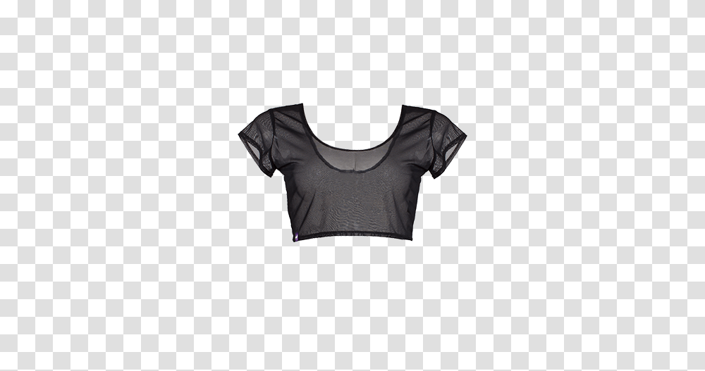 Black Short Sleeve Crop Top Dance, Blouse, Apparel Transparent Png