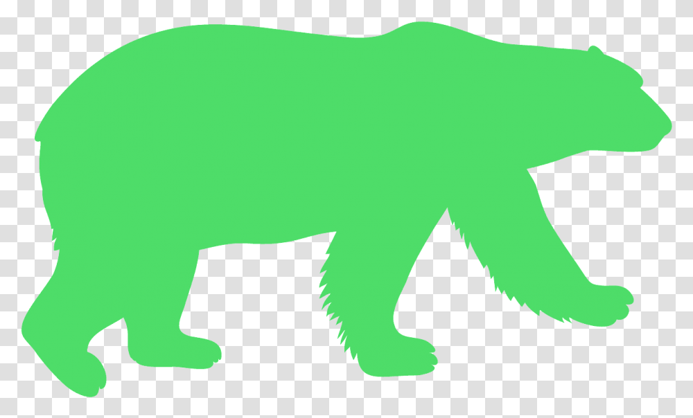 Black Silhouette Polar Bear, Mammal, Animal, Wildlife Transparent Png