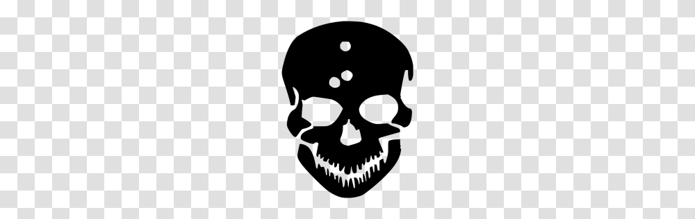 Black Skull Icon, Gray, World Of Warcraft Transparent Png