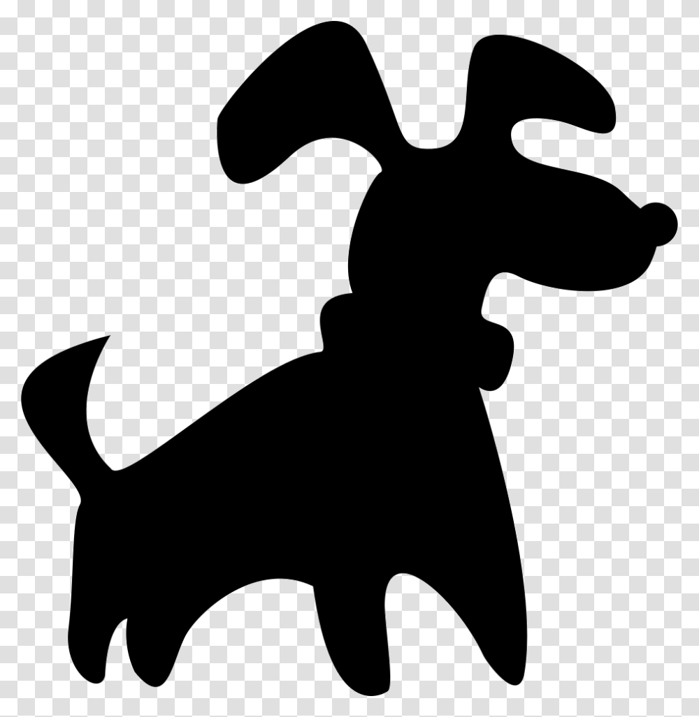 Black Small Dog Silhouette Icon Free Download, Stencil, Hammer, Tool Transparent Png