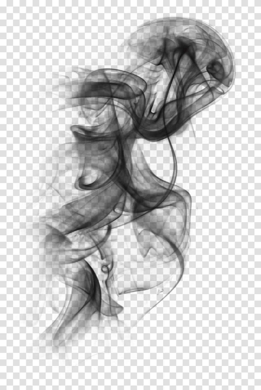 Black Smoke Effect, Silhouette, Face Transparent Png