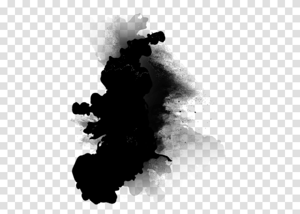 Black Smoke Paint Ftestickers Colorida, Silhouette, Person, Human, Nature Transparent Png