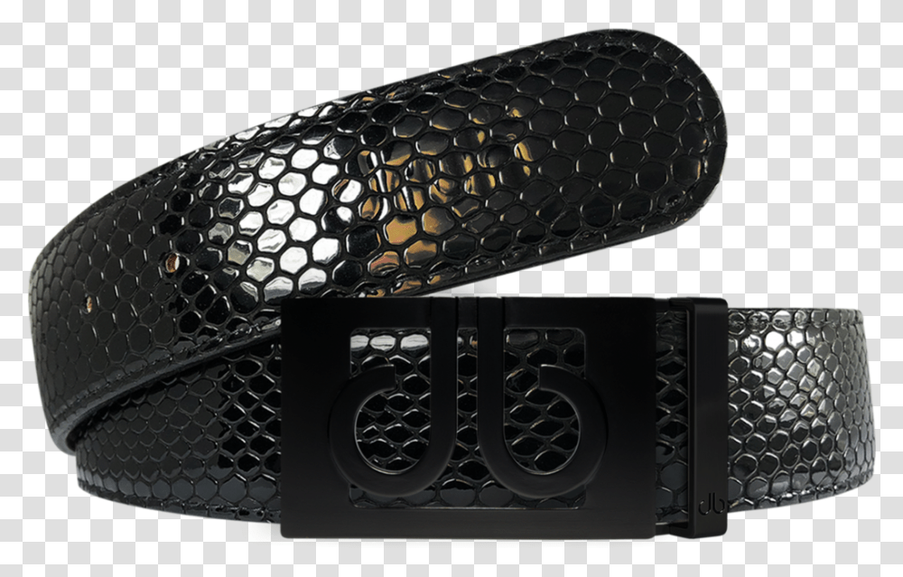Black Snakeskin Texture Leather Belt With Matte Classic Belt, Grille, Logo, Tire Transparent Png