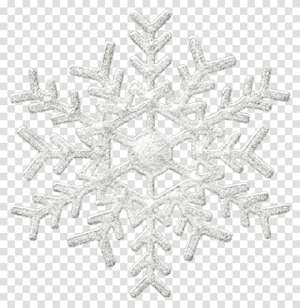 Black Snowflake Clipart Background Silver Snowflake Transparent Png