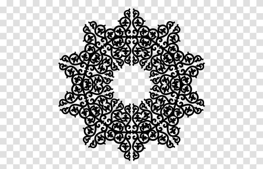 Black Snowflake With Decoration Illustration, Gray, World Of Warcraft Transparent Png
