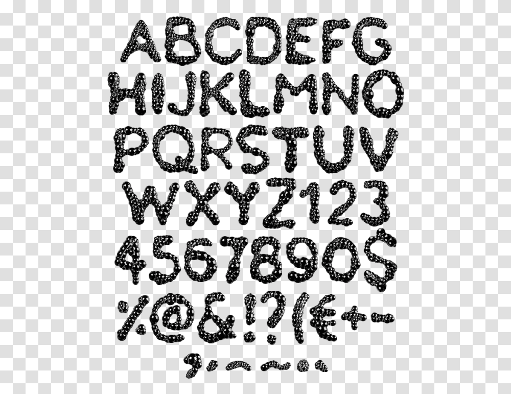 Black Soap Bubbles Font Line Art, Alphabet, Rug, Handwriting Transparent Png