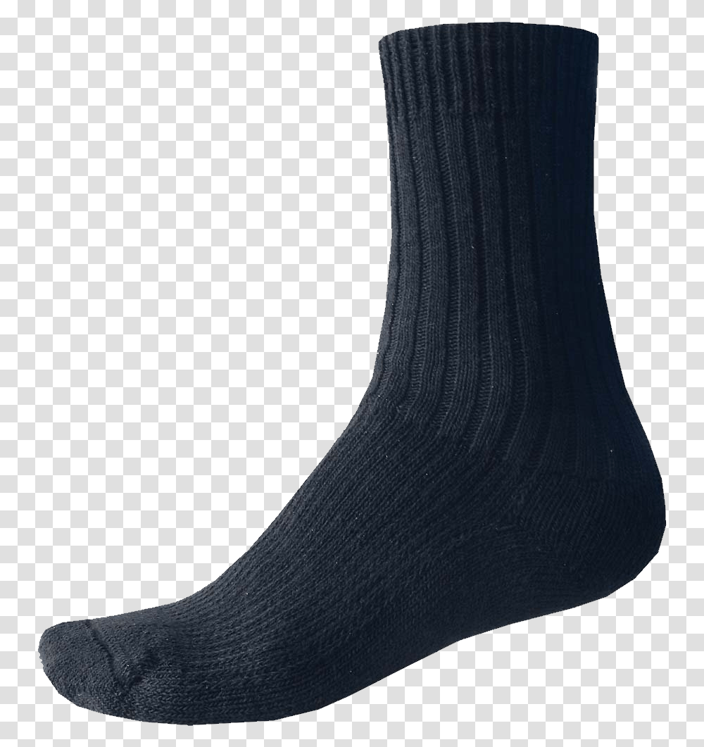 Black Sock Sock, Apparel, Shoe, Footwear Transparent Png