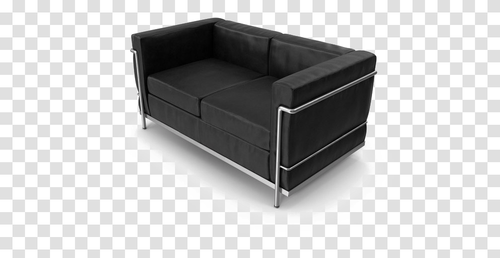 Black Sofa Background Black Couch Background, Furniture, Armchair Transparent Png