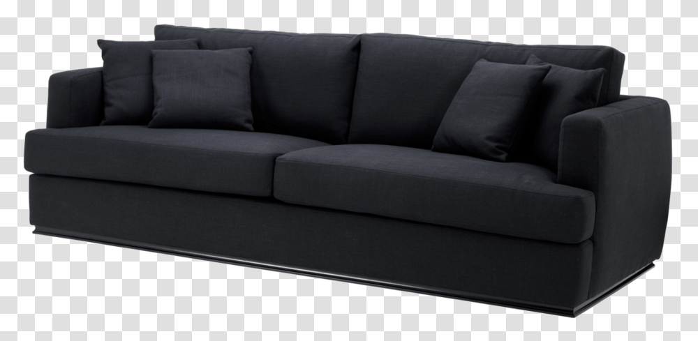 Black Sofas, Couch, Furniture, Cushion, Pillow Transparent Png
