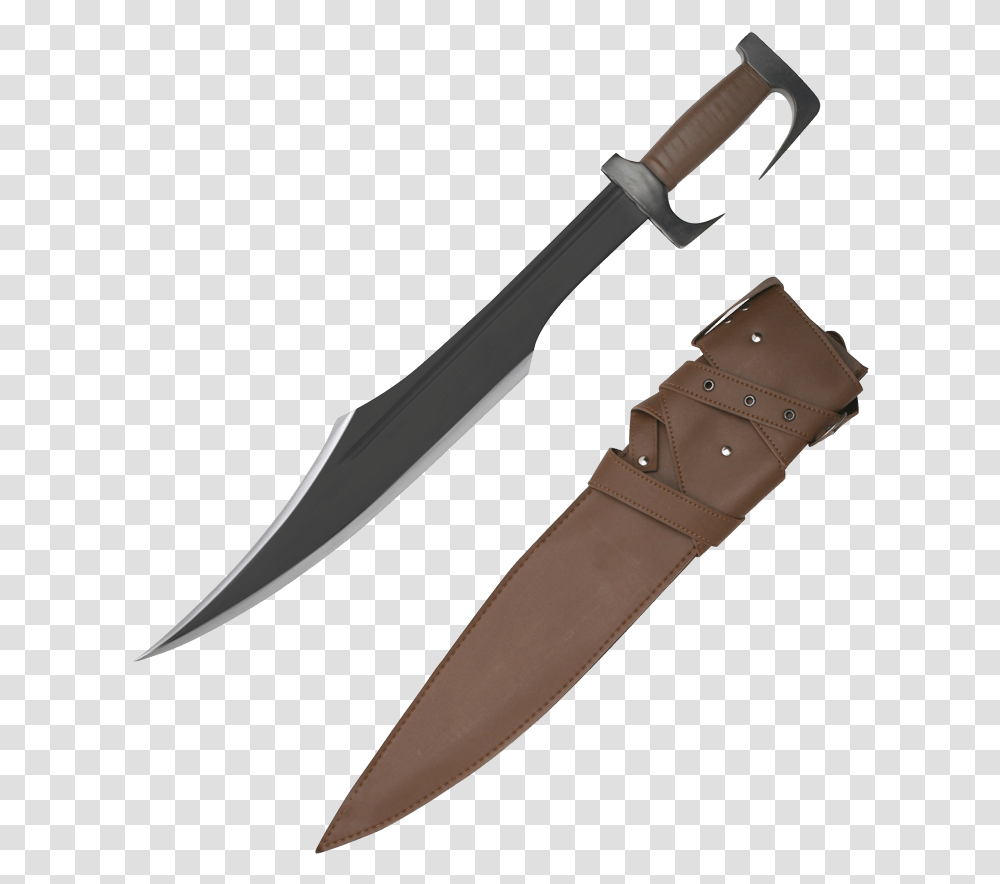Black Spartan Warrior Sword Kopis, Weapon, Weaponry, Blade, Knife Transparent Png
