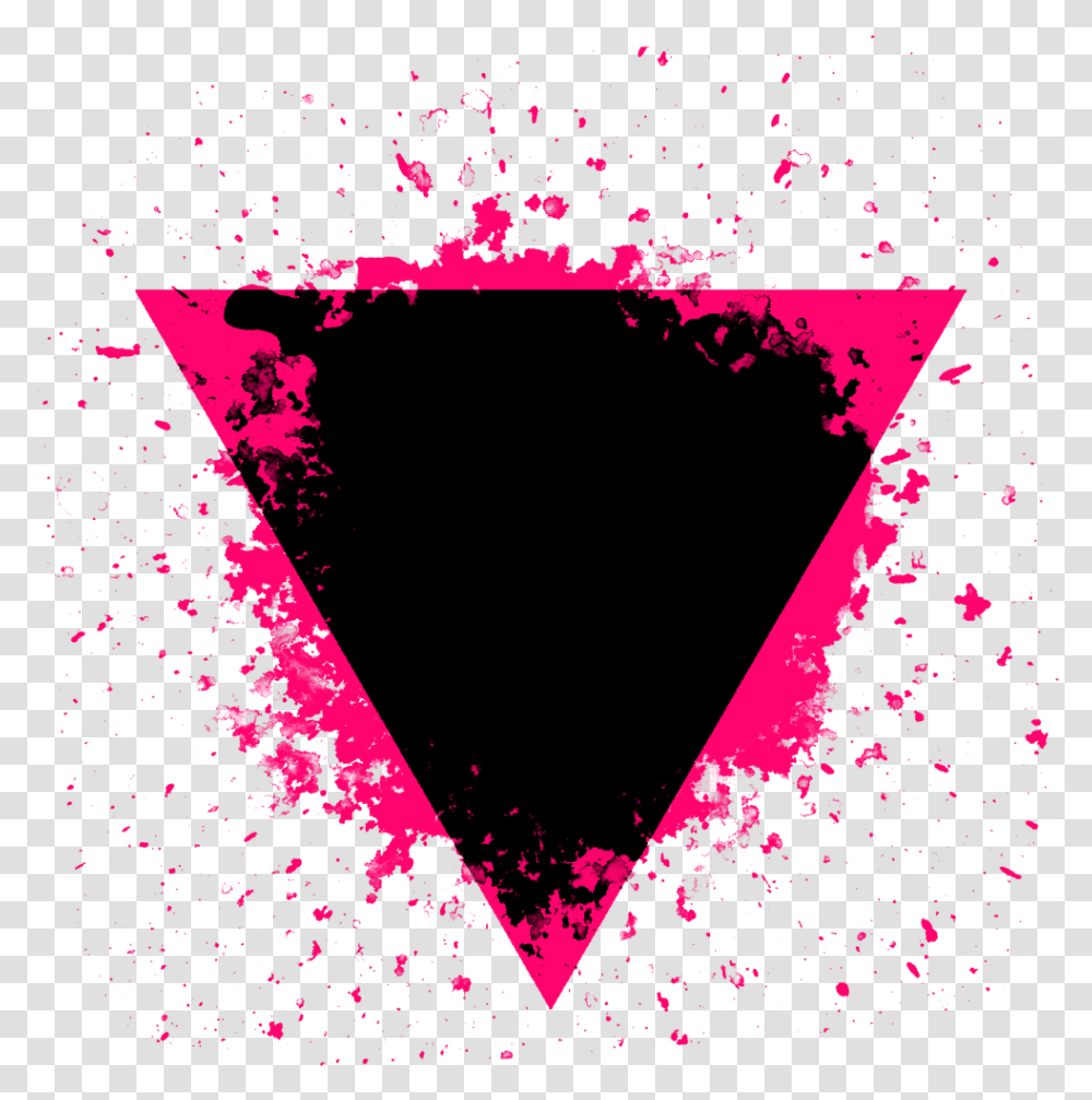 Black Splash Paint Splatter Drops Triangleart Triangle, Light, Purple, Plectrum Transparent Png