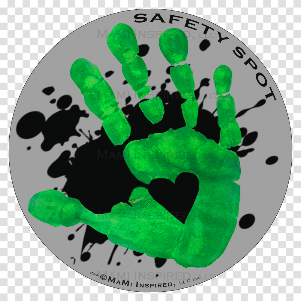 Black Splat Children Safety Spot Hand Decal, Recycling Symbol, X-Ray, Ct Scan Transparent Png