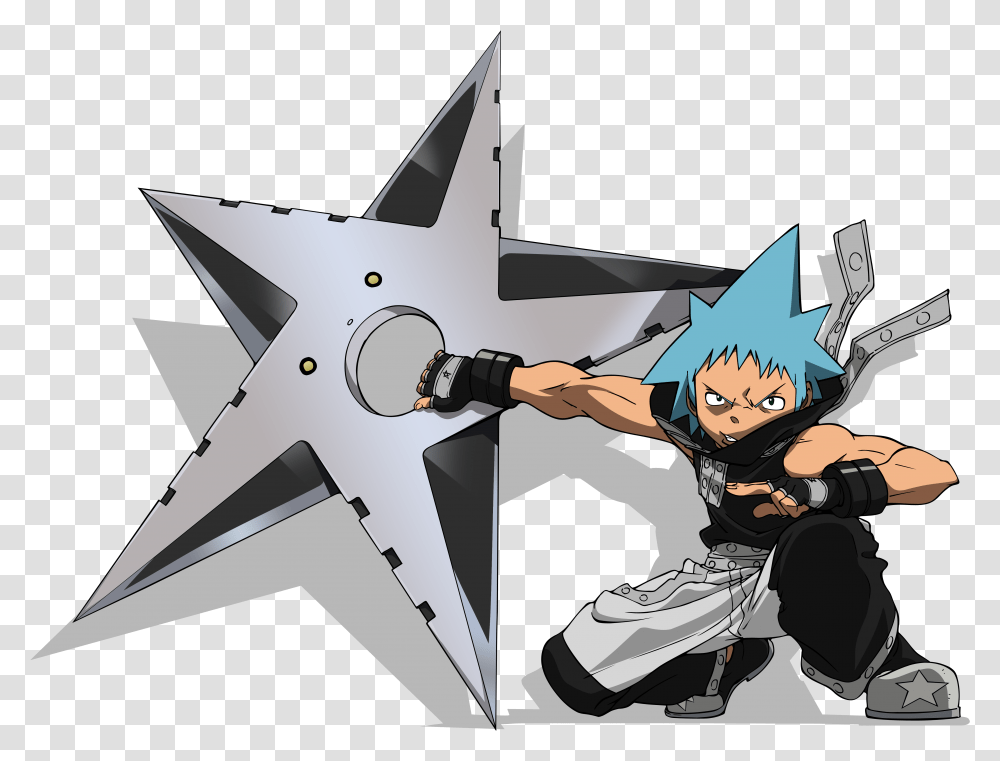 Black Star Blackstar From Soul Eater, Person, Human, Book Transparent Png