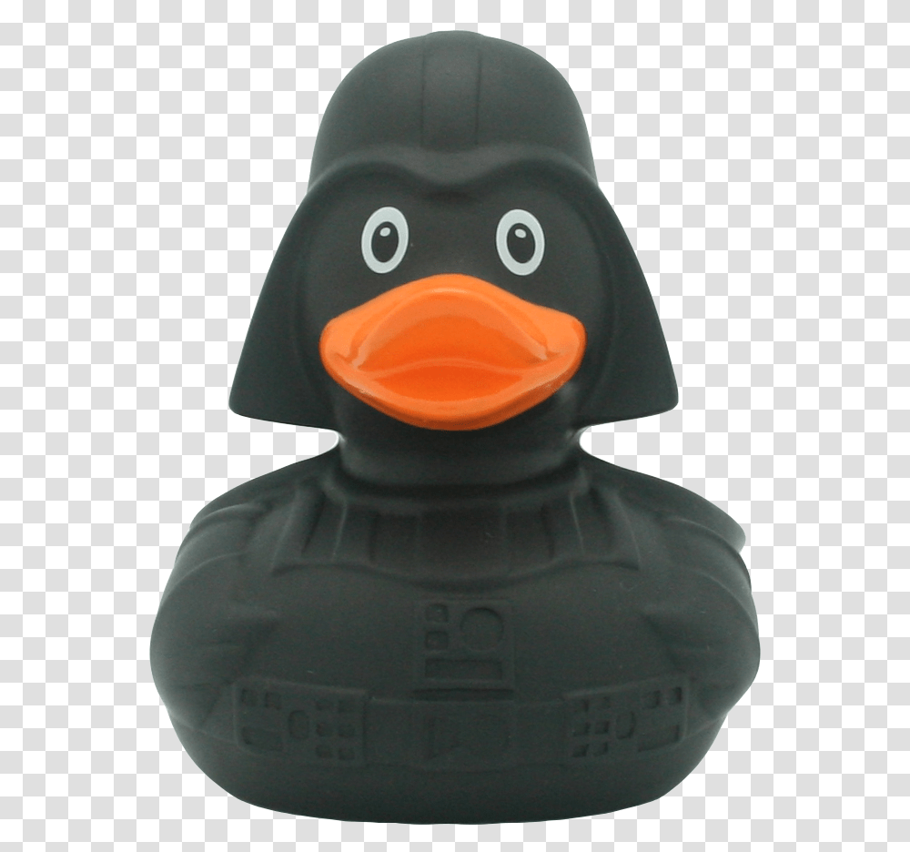 Black Star Duck Design By Lilalu Darth Vader Rubber Duck, Snowman, Potted Plant, Jar, Pottery Transparent Png