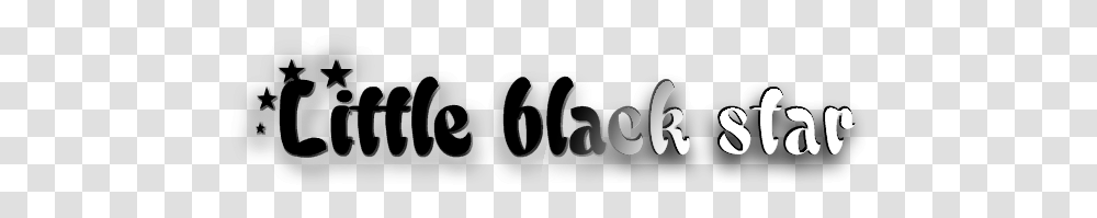 Black Star Little Black Star Little Calligraphy, Logo, Trademark Transparent Png