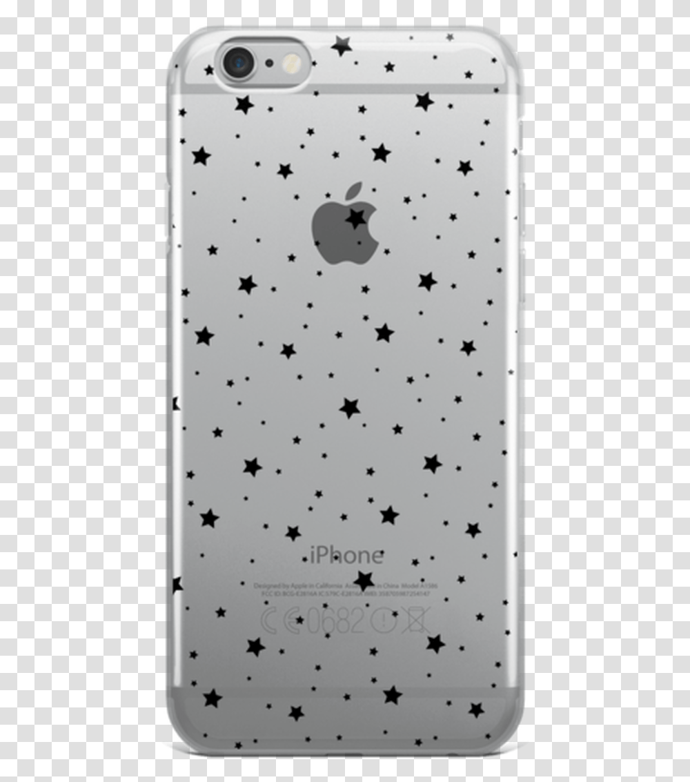 Black Star Pattern Iphone Case Mobile Phone Case, Text, Electronics, Bird, Animal Transparent Png