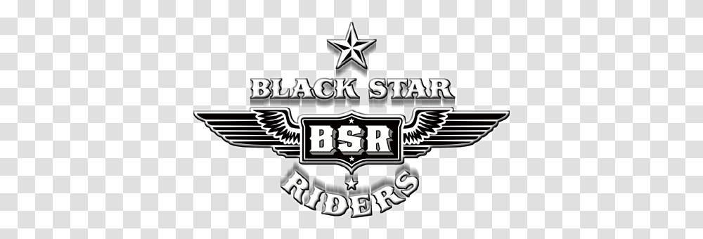 Black Star Riders Logo, Symbol, Emblem, Star Symbol, Trademark Transparent Png