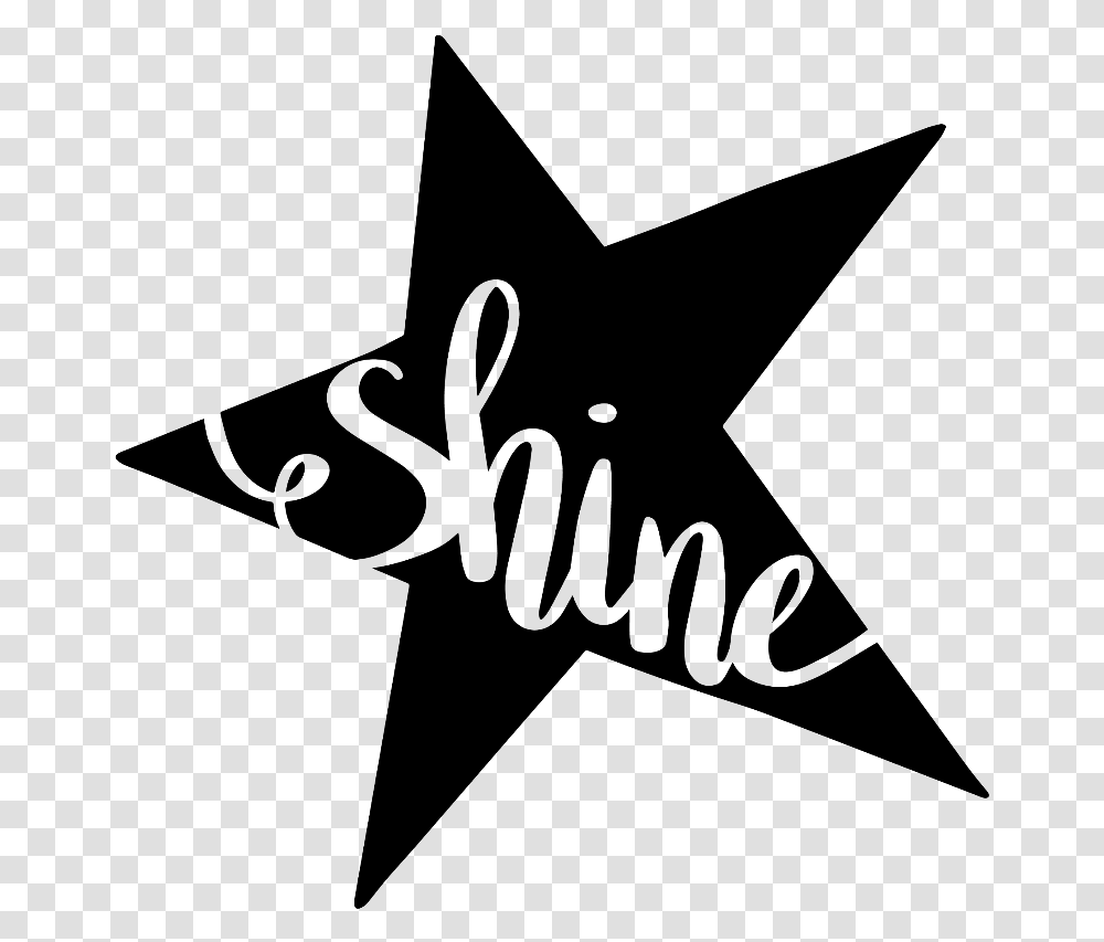 Black Stars Star Shine Words Sayings Quotes Shine Svg File, Gray Transparent Png