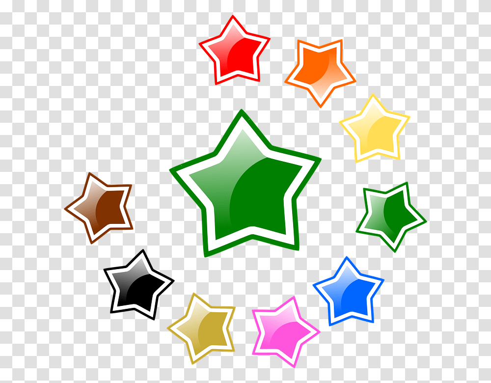 Black Stars Stars Glossy Favorite Rating Colors Color Stars Clear, Star Symbol Transparent Png