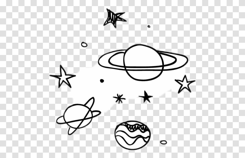Black Stars White Sky Galaxy Planet Planets Stars And Planets Black And White, Star Symbol, Stencil Transparent Png