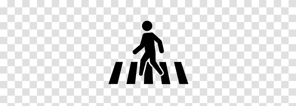 Black Street Crossing Logo, Person, Pedestrian, Sign Transparent Png