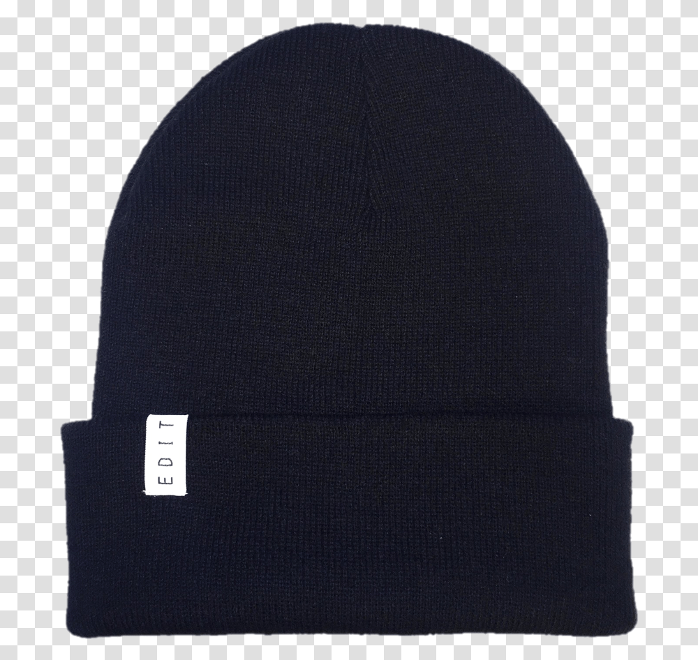 Black Strip No Back Beanie, Apparel, Baseball Cap, Hat Transparent Png