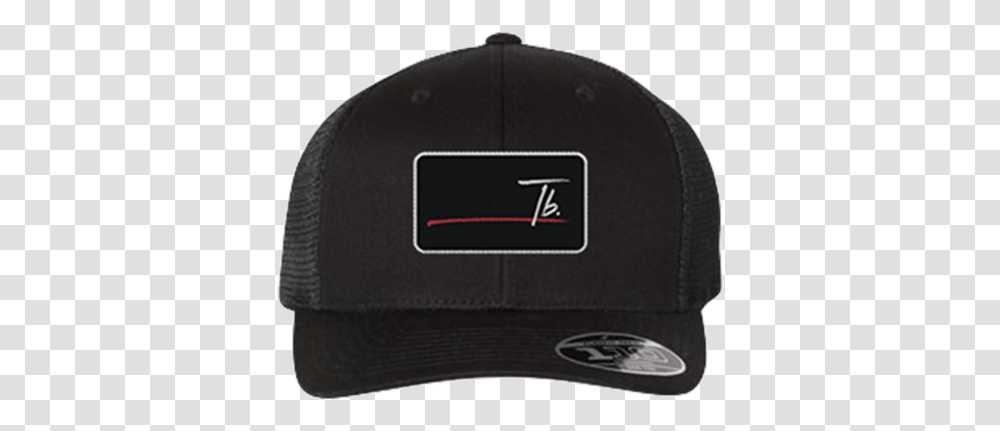 Black Stripe Logo Hat Tesla Cap, Clothing, Apparel, Baseball Cap, Bathing Cap Transparent Png