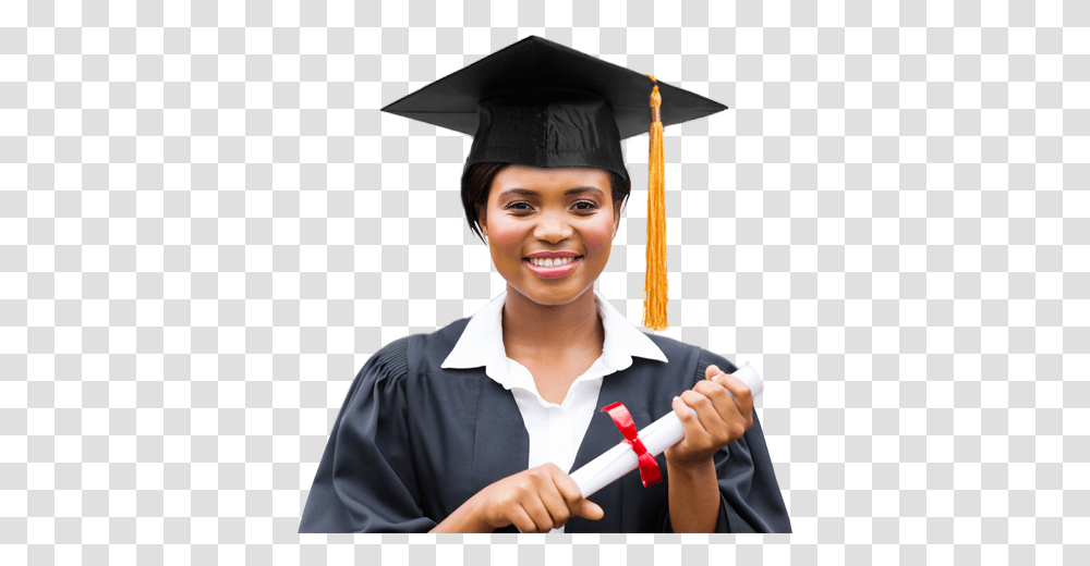 Black Student Graduate Graduates, Person, Human, Graduation, Finger Transparent Png