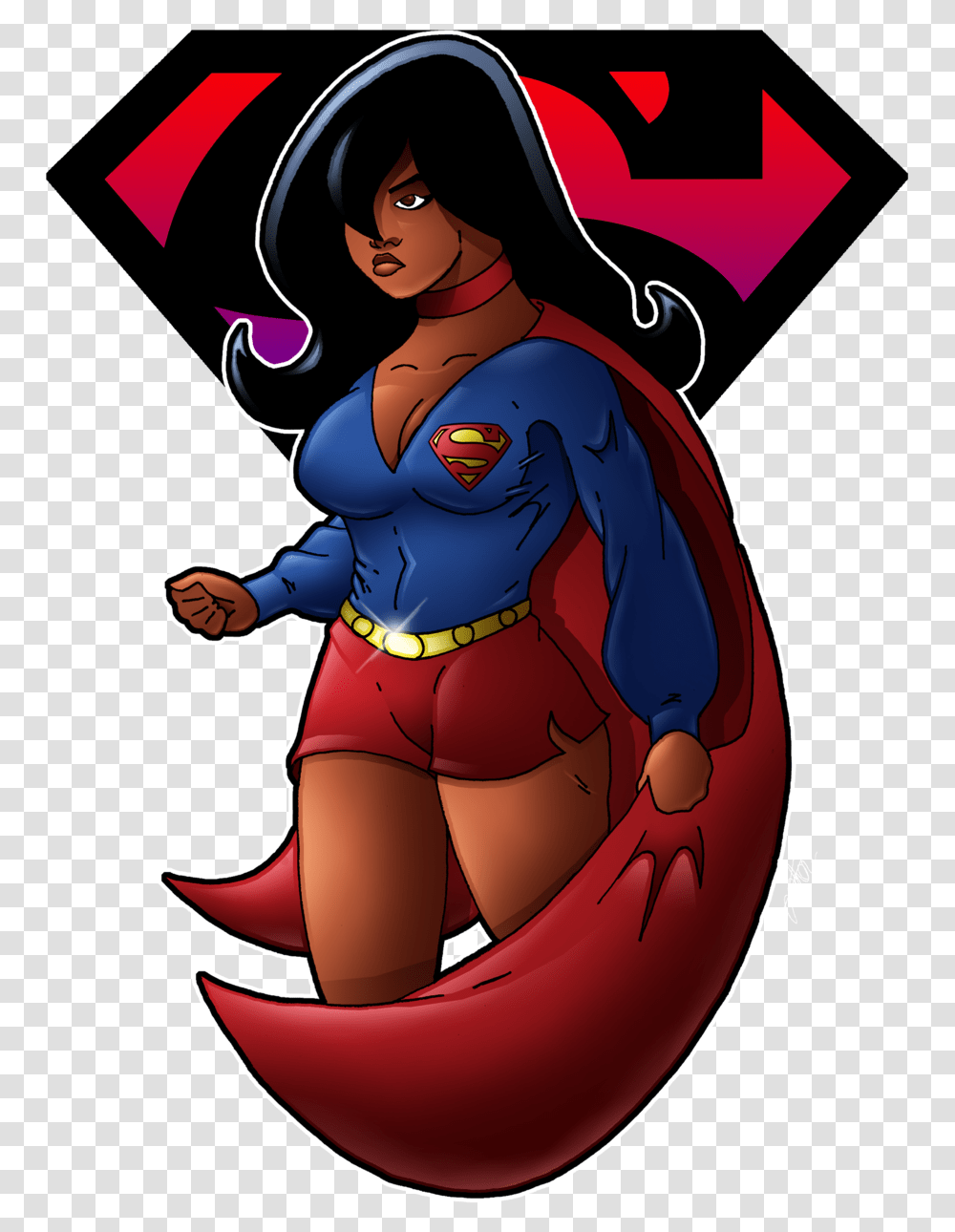 Black Supergirl, Person, Human, Comics, Book Transparent Png