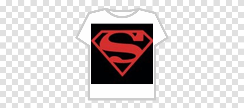 Black Superman Logo Nike Shirt For Roblox, Label, Text, Clothing, Symbol Transparent Png