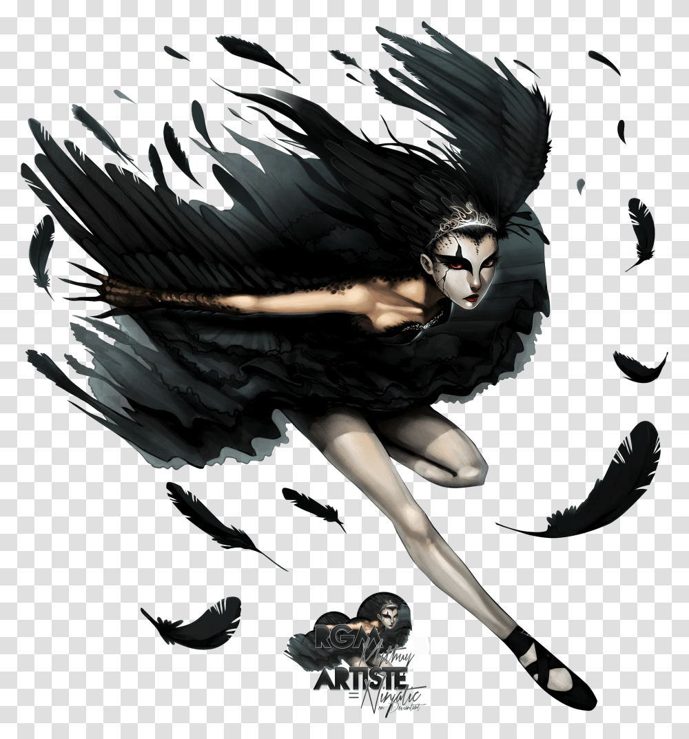Black Swan Fan Art, Person, Bird, Skin, Dance Transparent Png